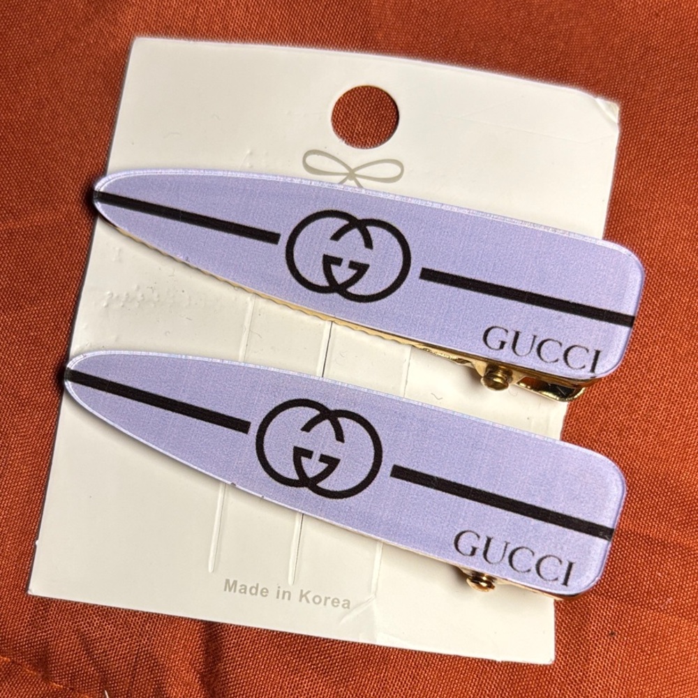 Pastel Purple Hair Clips